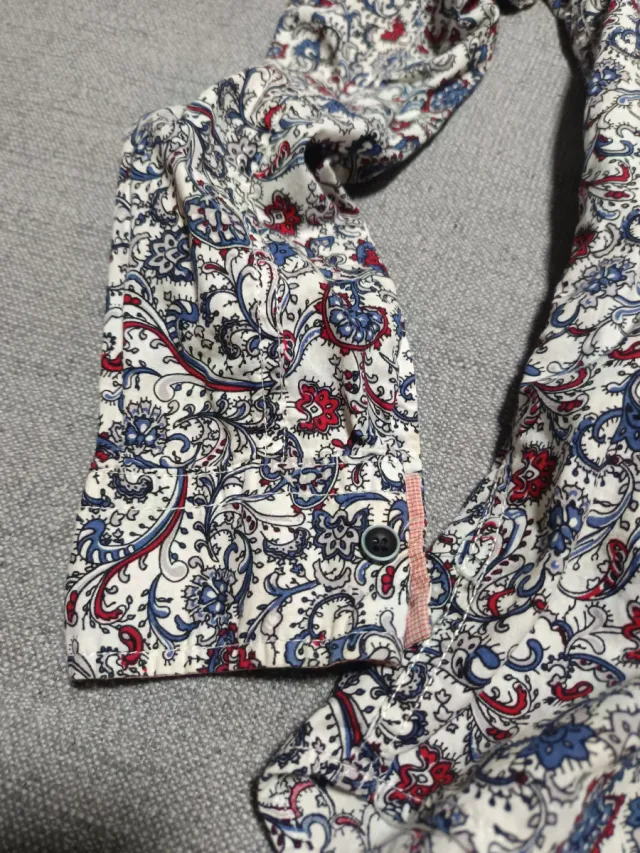 Camisa estampada manga larga