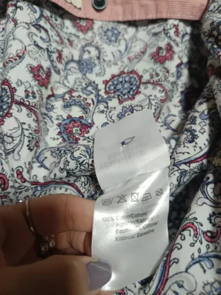 Camisa estampada manga larga