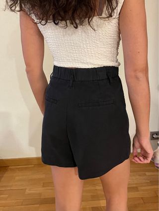 Shorts negros de vestir