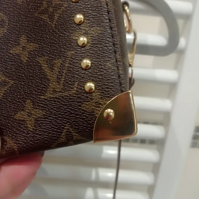 Ocasión! Coqueto bolso marrón y rosa a estrenar