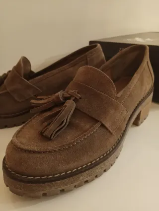 Zapatos Zendra Tacon Marrones Talla 38