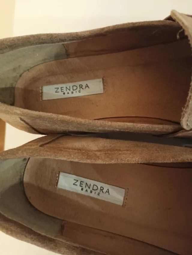 Zapatos Zendra Tacon Marrones Talla 38