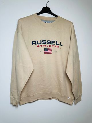 Sudadera Russell Athletic Hombre Beige