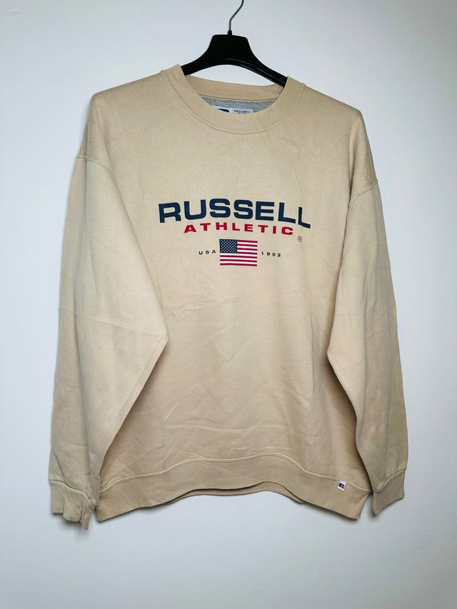 Sudadera Russell Athletic Hombre Beige