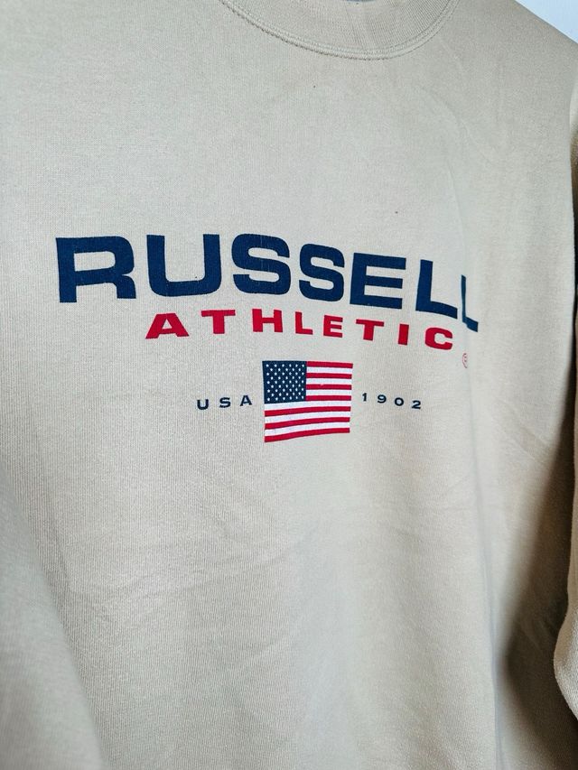 Sudadera Russell Athletic Hombre Beige