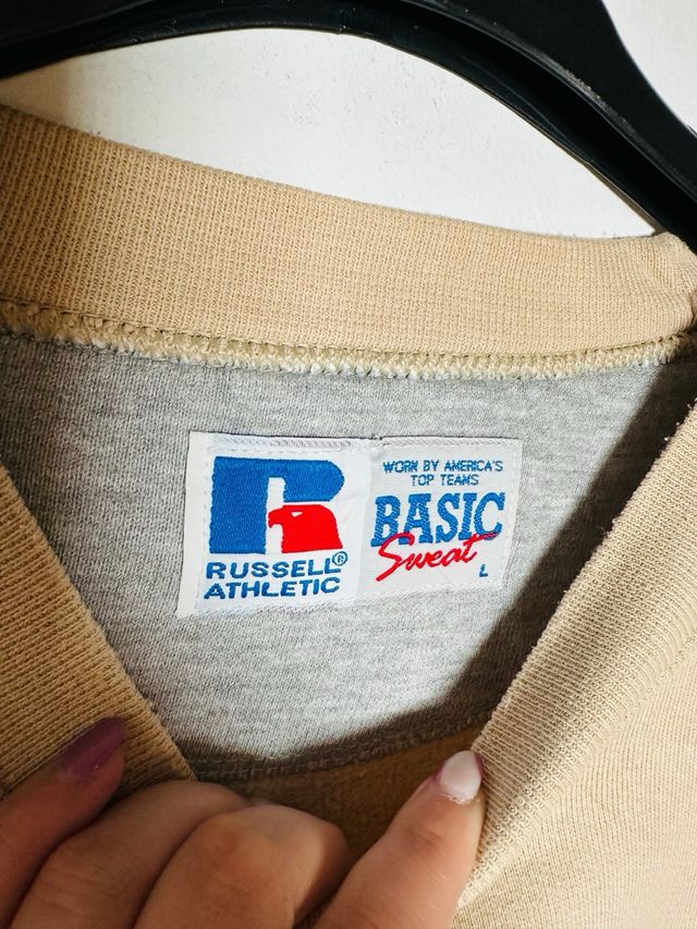 Sudadera Russell Athletic Hombre Beige