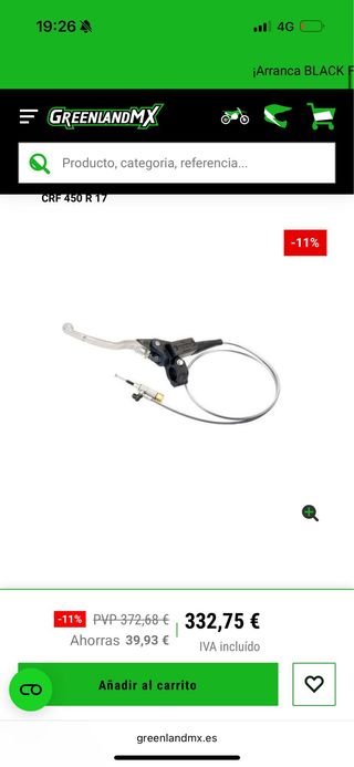 Embrague Hidráulico magura CRF 450 R 17-20
