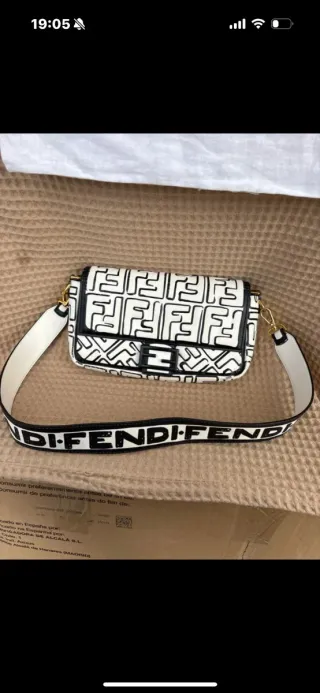 Borsa Fendi Bianco e Nero