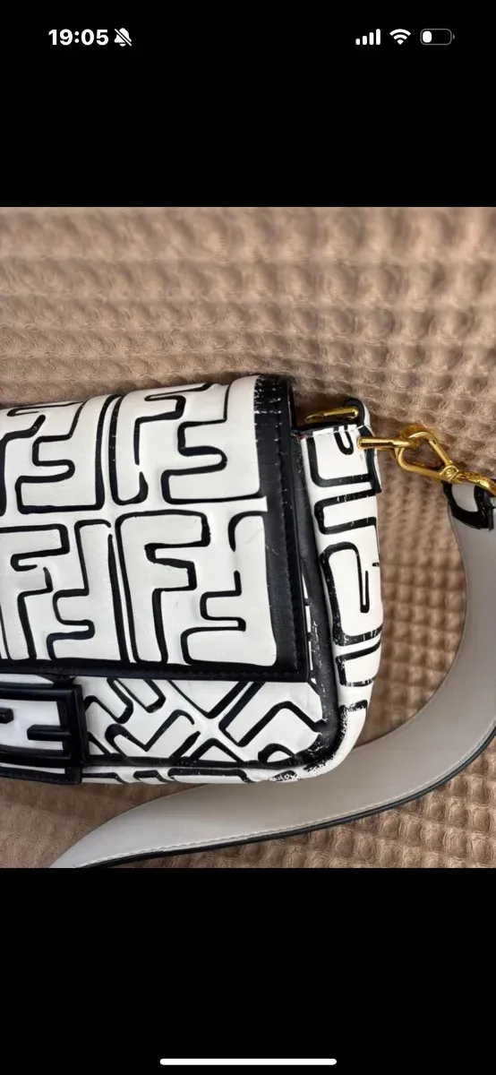 Bolso Fendi Blanco y Negro
