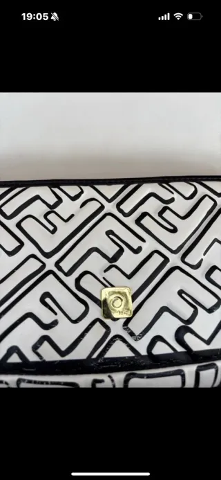 Borsa Fendi Bianco e Nero