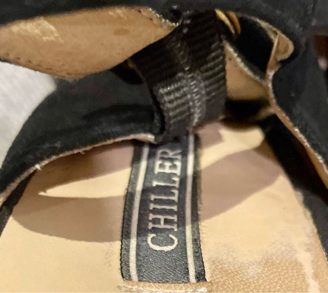 Zapatos de fiesta, tacón de 11cm, negros talla 39