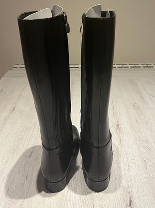 Botas Geox Caña Alta Talla 39 Mujer Negras