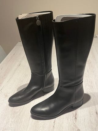 Botas Geox Caña Alta Talla 39 Mujer Negras