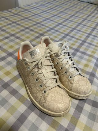Zapatillas Adidas Stan Smith Beige Naranja