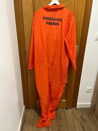 Mono disfraz prisionero naranja talla única