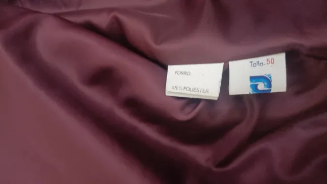 Chaquetón paño burdeos