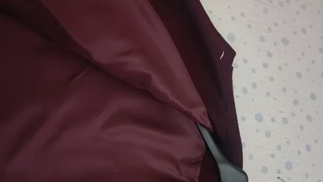 Chaquetón paño burdeos