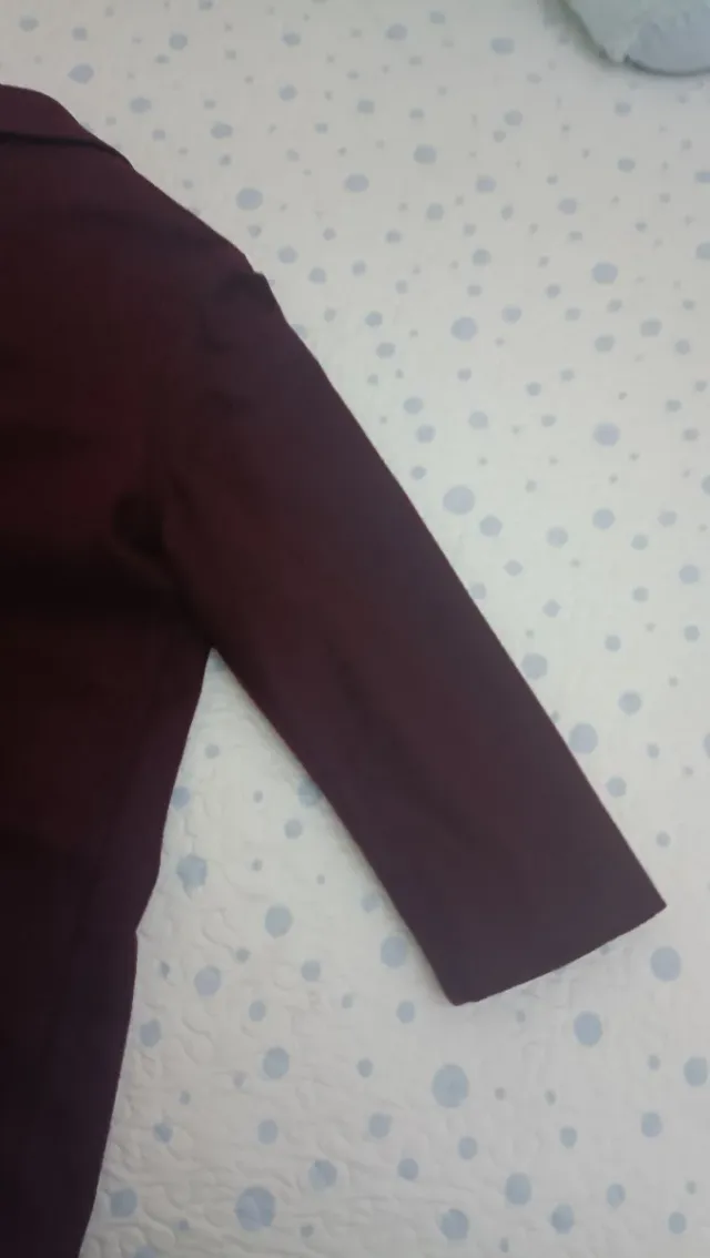 Chaquetón paño burdeos