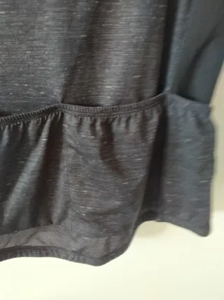 Maillot ciclismo Btwin gris y negro