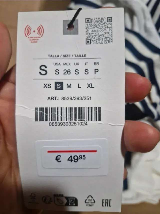 Vestido largo blanco Zara