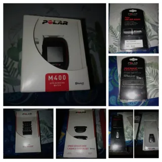 Lote Polar M400 GPS Running Watch + Accesorios