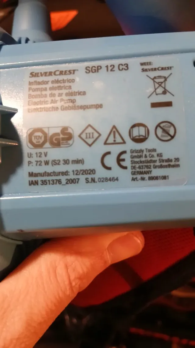 Bomba de aire Silver Crest SGP 12 C3