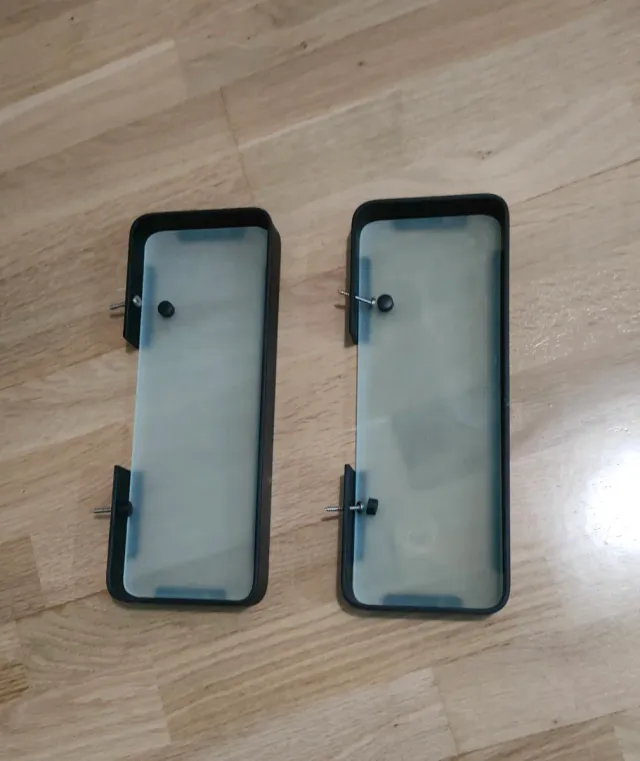 Estantería de baño cristal y metal