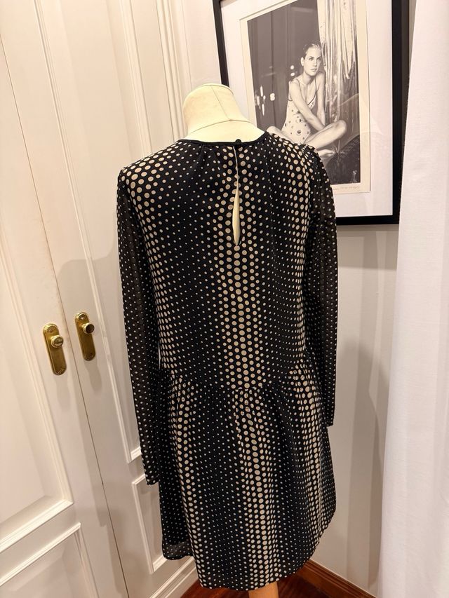 Vestido Michael Kors Negro y Beige