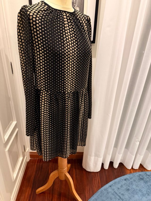 Vestido Michael Kors Negro y Beige