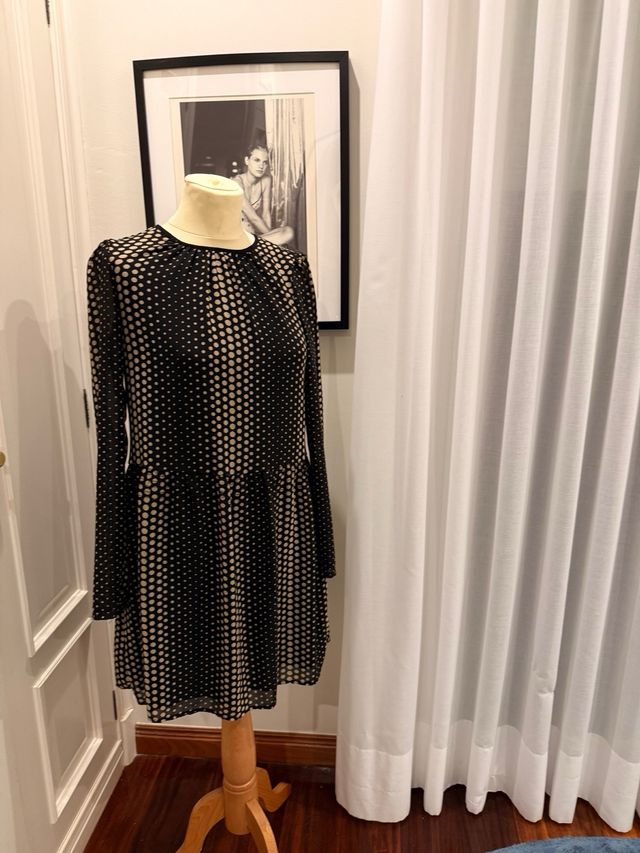 Vestido Michael Kors Negro y Beige