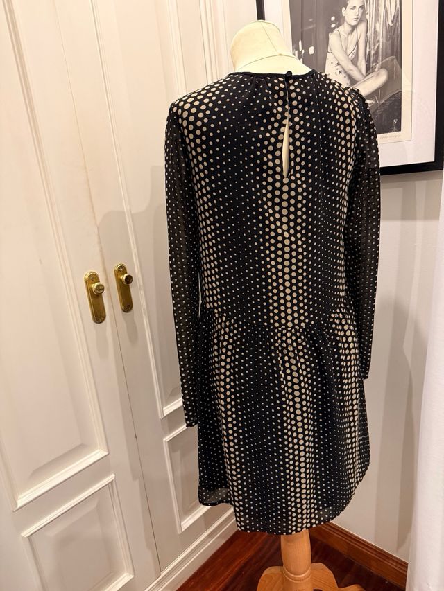 Vestido Michael Kors Negro y Beige