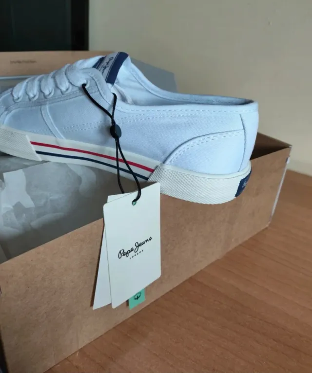 Zapatillas, bambas, deportivas Pepe Jeans Blancas