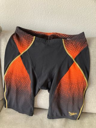 Bañador Speedo Negro y Naranja Talla M