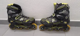 Patines en línea Fila Negro/Amarillo talla 43