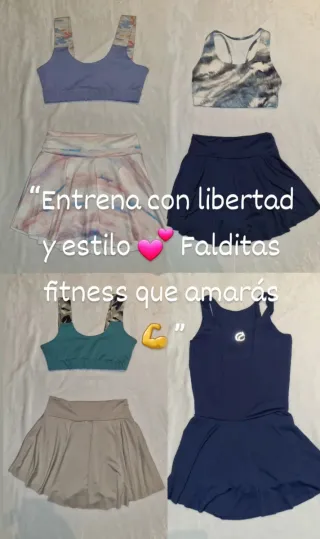 Conjuntos deportivos falda y top