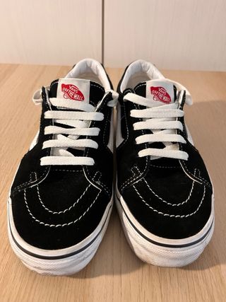 Vans Sk8 Low Sneakers Nero Bianco