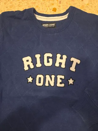 Sudadera niño azul RIGHT ONE