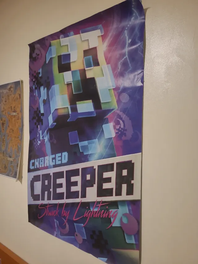 Póster Minecraft Charged Creeper