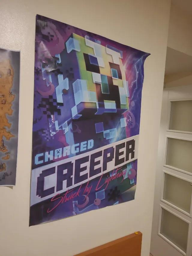 Póster Minecraft Charged Creeper