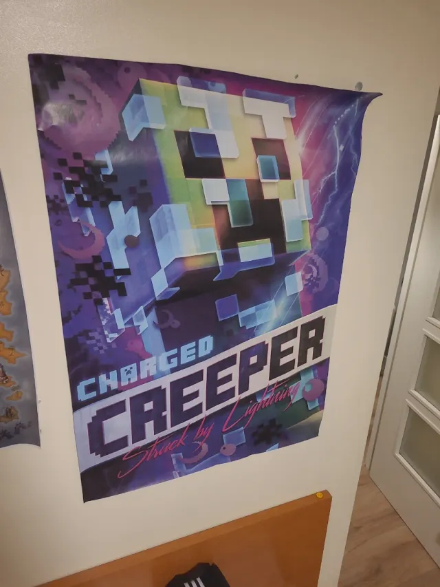Póster Minecraft Charged Creeper