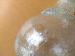 Vaso artigianale in vetro pulegoso - Modello 1