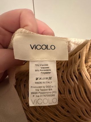 Vestito Vicolo Beige Taglia Unica