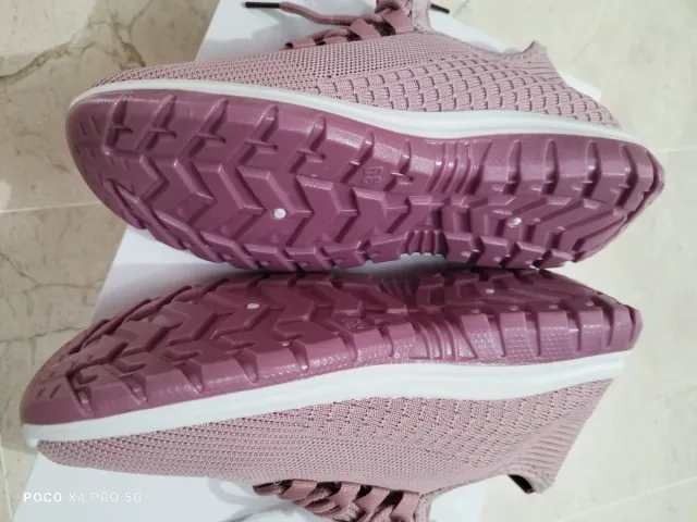 Zapatillas deportivas mujer rosa y morado