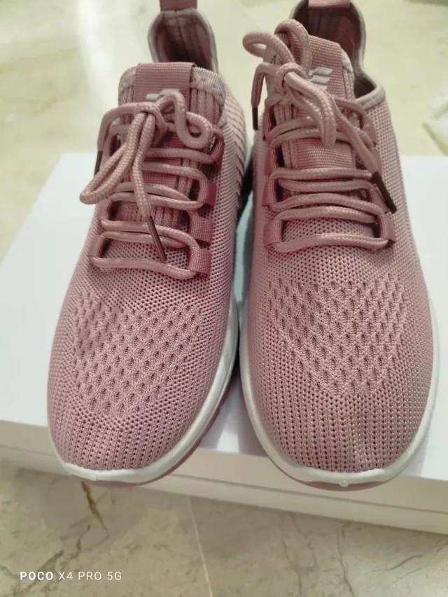 Zapatillas deportivas mujer rosa y morado