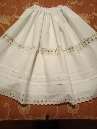 Enagua Baturra Tradicional Blanca