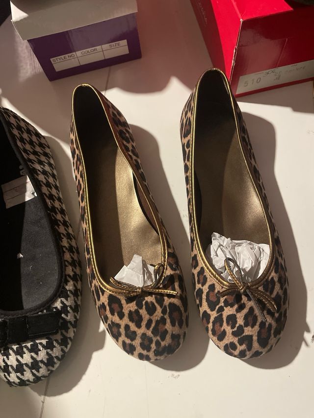 5 pares de manoletinas talla 41