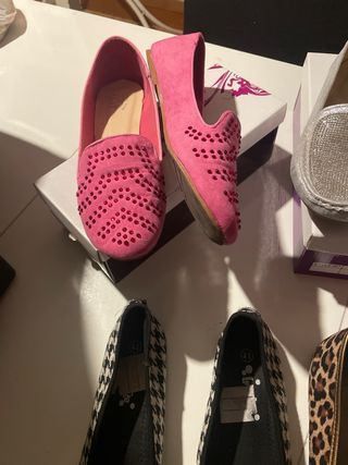 5 pares de manoletinas talla 41