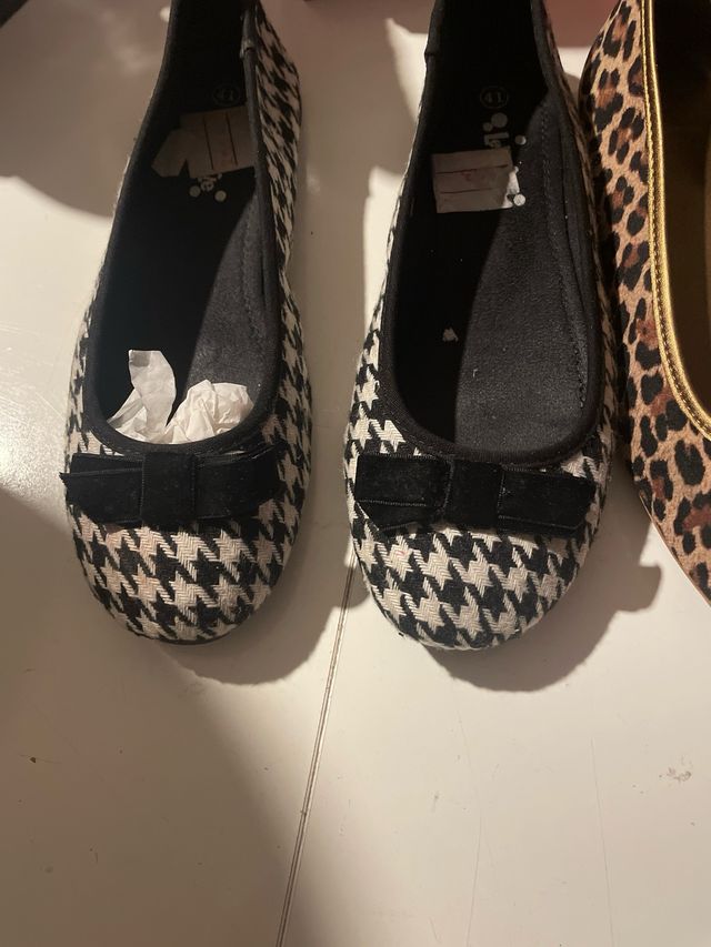 5 pares de manoletinas talla 41