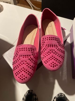 5 pares de manoletinas talla 41