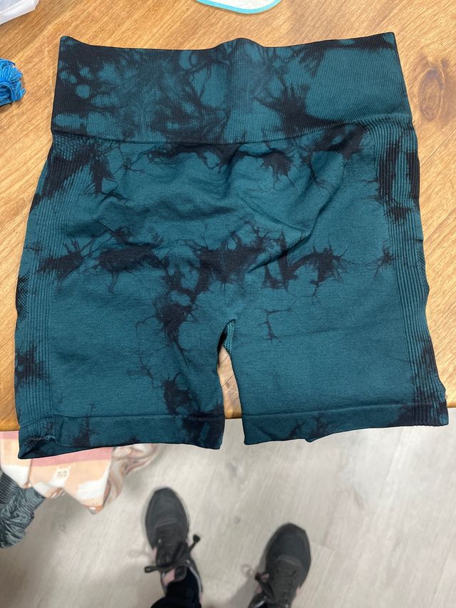 Mallas cortas deportivas mujer tie-dye